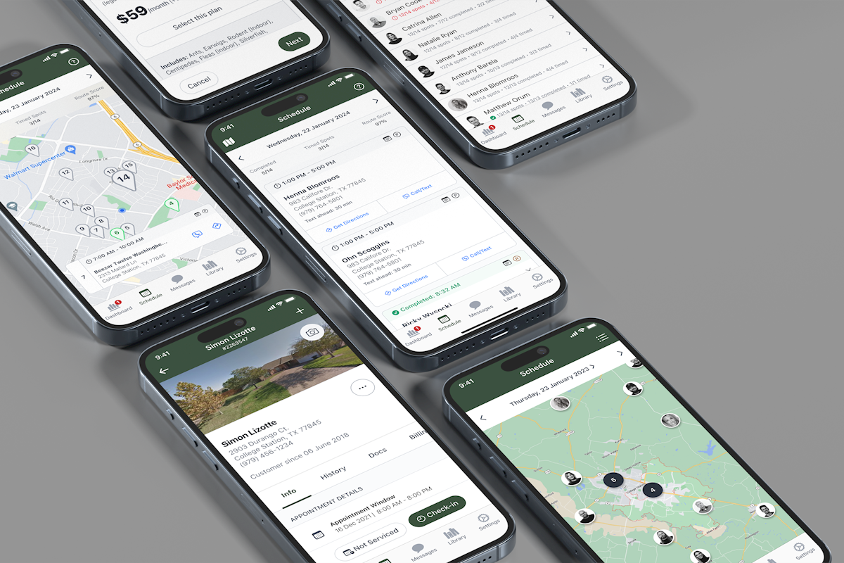 Field Service App Mockups